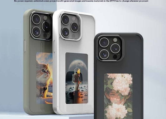NFC Projection Screen Four-color E-ink Screen Bracket Phone Case